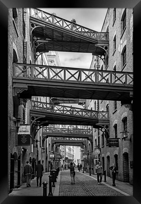 Bridges over the Street Framed Print by Joyce Storey