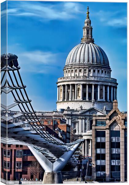 St Paul's Cathedral Canvas Print by Joyce Storey