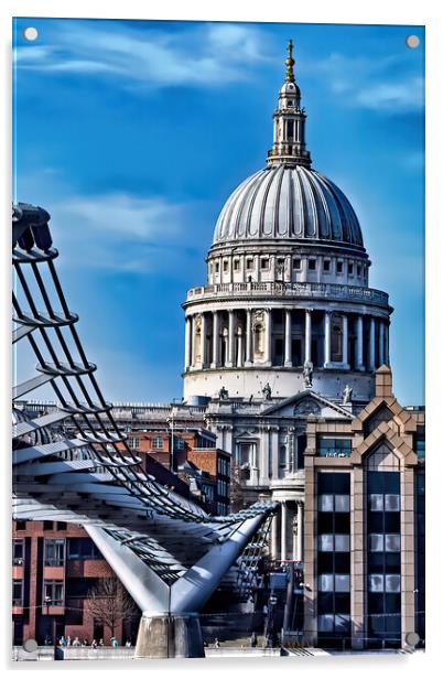 St Paul's Cathedral Acrylic by Joyce Storey