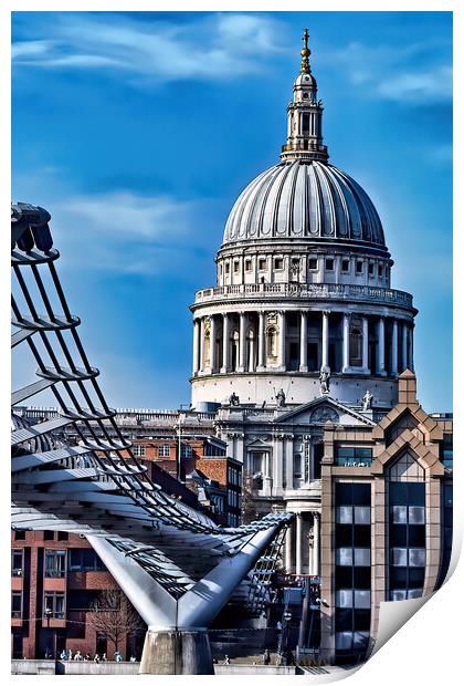 St Paul's Cathedral Print by Joyce Storey