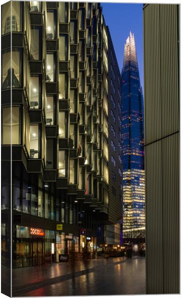 Street view of the shard Canvas Print by Kevin Winter