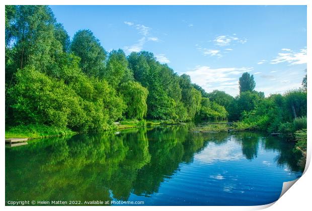Vicar Water Country Park Clipstone Print by Helkoryo Photography