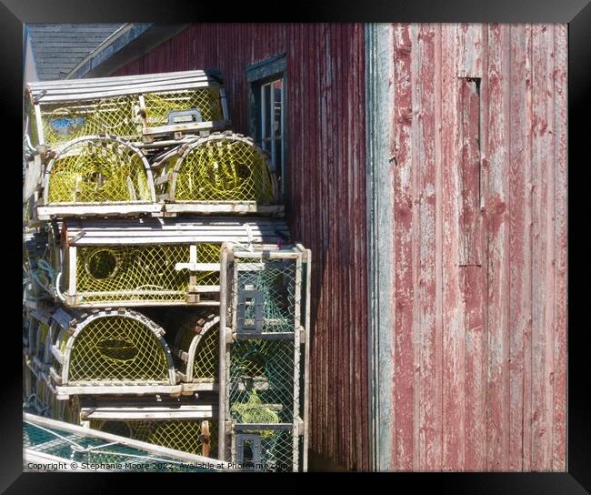 More lobster pots Framed Print by Stephanie Moore