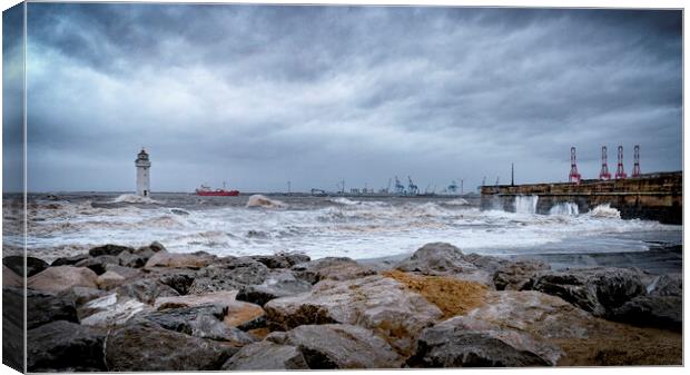 New Brighton Panoramic Canvas Print by Kevin Elias