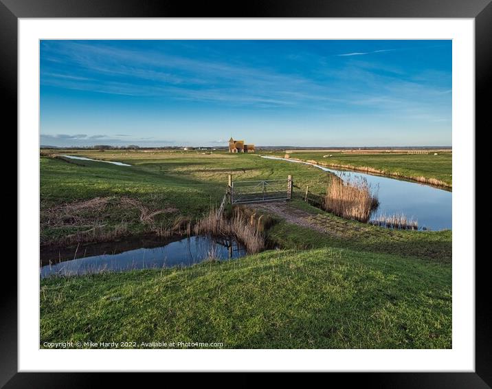 Thomas a Beckett Church stands isolated Framed Mounted Print by Mike Hardy