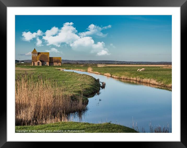 Enchanting Medieval Church by the water Framed Mounted Print by Mike Hardy