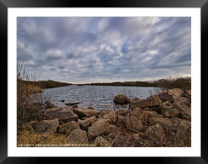 Long Pits Lakes Dungeness Framed Mounted Print by Mike Hardy