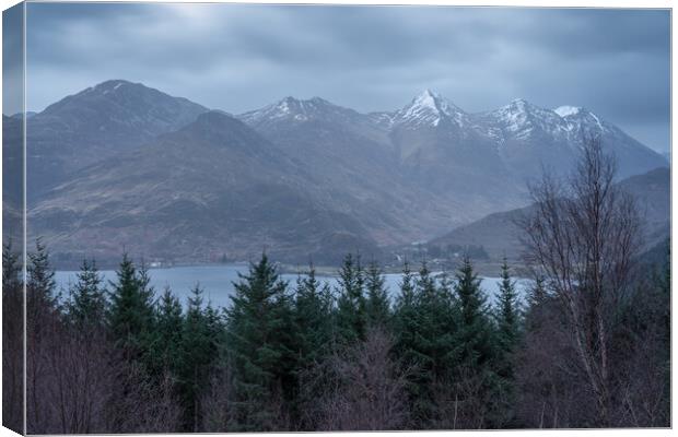 The five sisters of Kintail  Canvas Print by Anthony McGeever