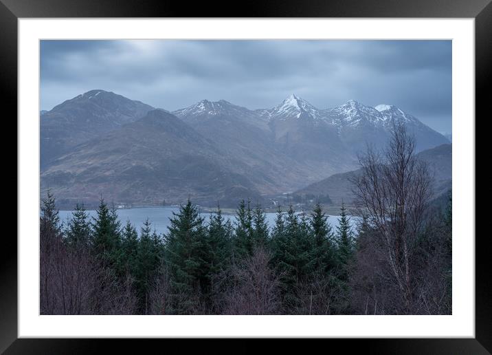 The five sisters of Kintail  Framed Mounted Print by Anthony McGeever