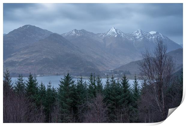 The five sisters of Kintail  Print by Anthony McGeever