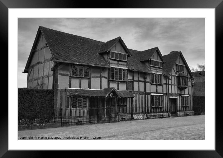 Journey into the birthplace of Shakespeare Framed Mounted Print by Martin Day