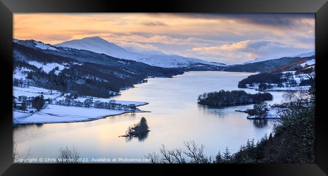 Queens view Loch Tummel Perth and Kinross Scotland Framed Print by Chris Warren