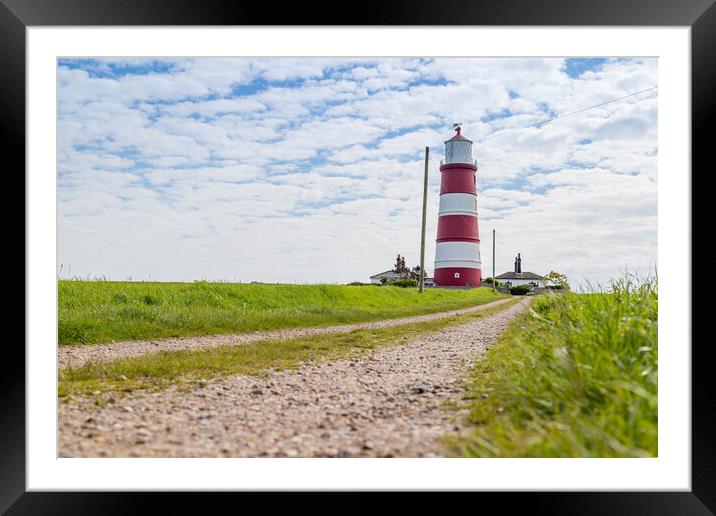 Pathway to Happisburgh lighthouse Framed Mounted Print by Jason Wells