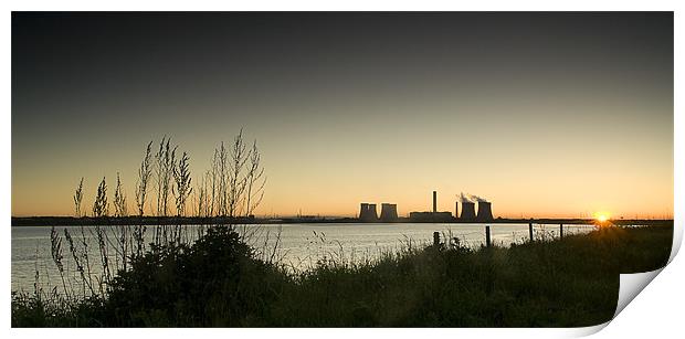 Fiddlers Ferry Dawn Print by Wayne Molyneux