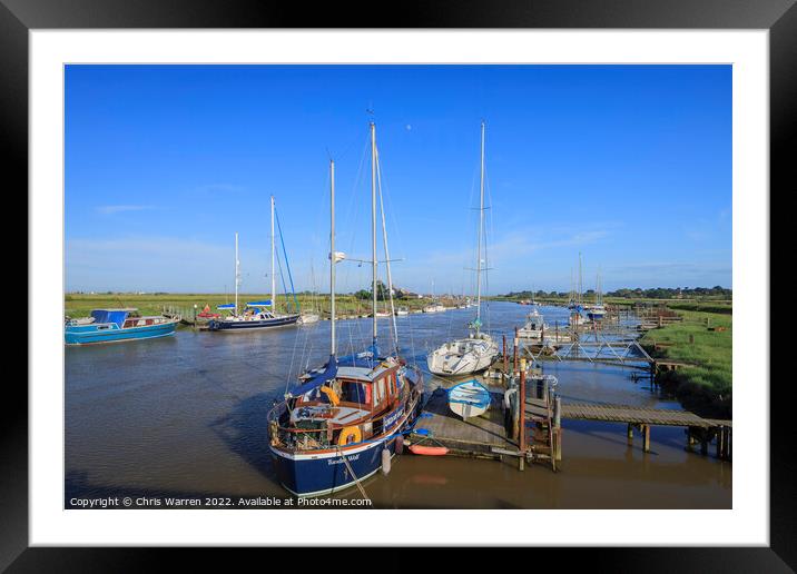 Boats at Southwold Suffolk England Framed Mounted Print by Chris Warren