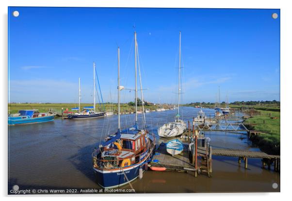 Boats at Southwold Suffolk England Acrylic by Chris Warren