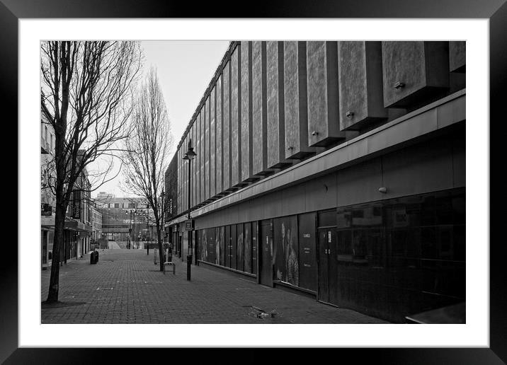 Brutalist Architecture, Newcastle upon Tyne Framed Mounted Print by Rob Cole