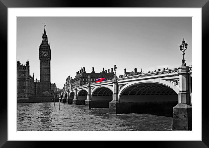 Big Ben and Westminster Bridge  Framed Mounted Print by Joyce Storey
