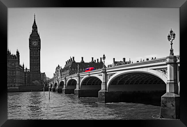Big Ben and Westminster Bridge  Framed Print by Joyce Storey