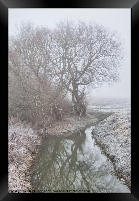Enchanting Winter Morning Along The River Bain Framed Print by Martin Day