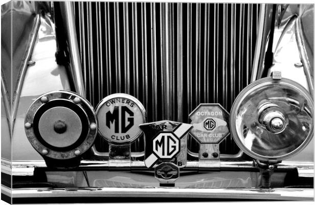 MG Classic Sports Motor Car Canvas Print by Andy Evans Photos