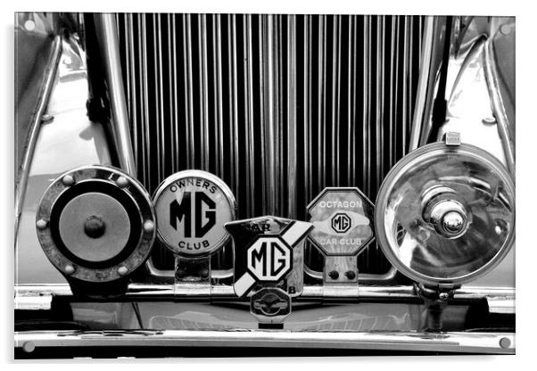 MG Classic Sports Motor Car Acrylic by Andy Evans Photos