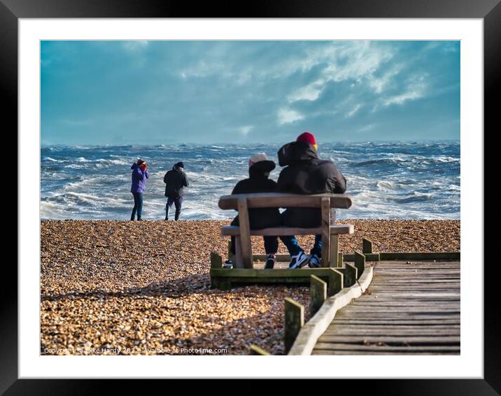 Taking the sea air Framed Mounted Print by Mike Hardy