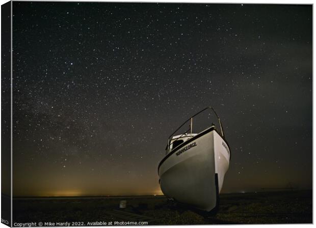 Follow the Milky Way home Canvas Print by Mike Hardy