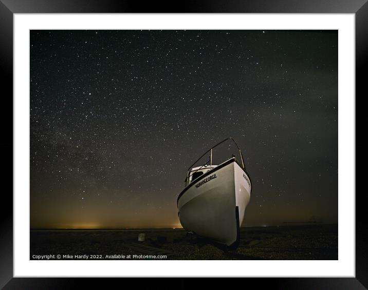 Follow the Milky Way home Framed Mounted Print by Mike Hardy