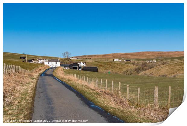 Up Into Ettersgill on the 1st Day of Spring 2022 Print by Richard Laidler