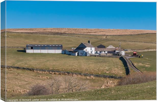 Ash Dub Farm, Ettersgill, Teesdale Canvas Print by Richard Laidler