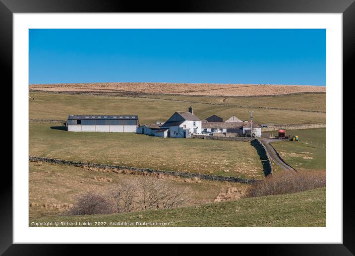 Ash Dub Farm, Ettersgill, Teesdale Framed Mounted Print by Richard Laidler