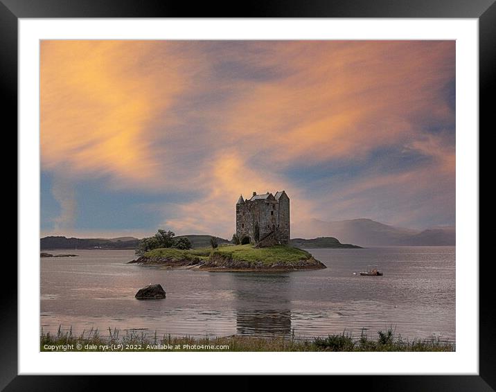 STALKER CASTLE argyll and bute Framed Mounted Print by dale rys (LP)