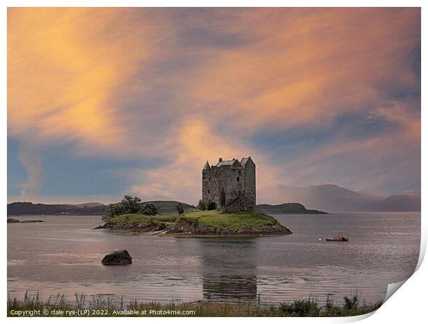 STALKER CASTLE argyll and bute Print by dale rys (LP)