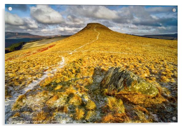 Crook Hill in Winter Acrylic by Chris Drabble