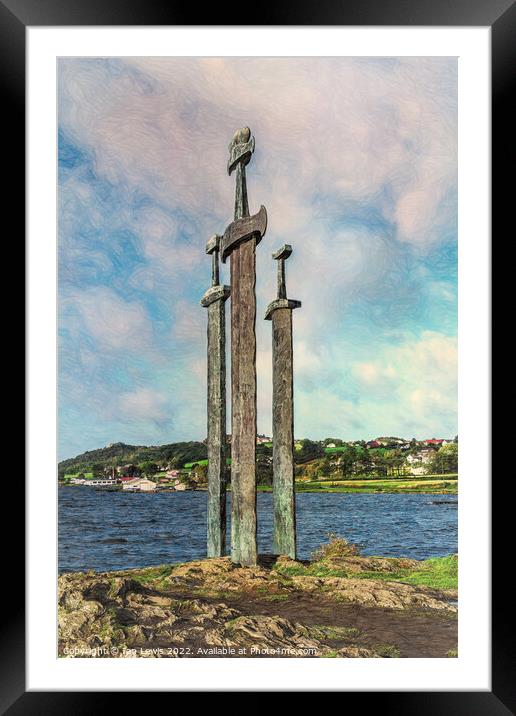 Swords in the Rock Framed Mounted Print by Ian Lewis