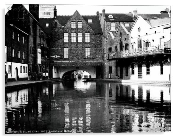 Birmingham Canal Acrylic by Travel and Pixels 