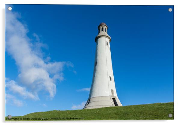 The Hoad Monument, Ulverston Acrylic by Keith Douglas