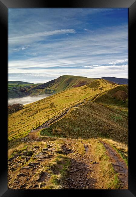 The Great Ridge Framed Print by Darren Galpin