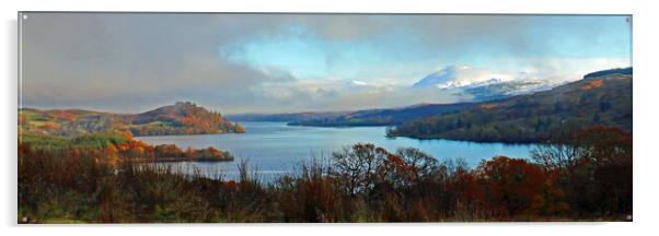 Scottish Loch Acrylic by Michael Hopes