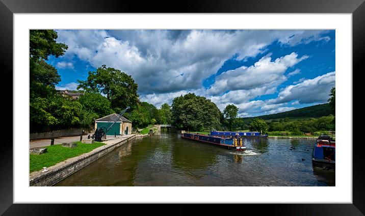 Kennet and Avon Canal at Dundas Aqueduct Framed Mounted Print by Joyce Storey