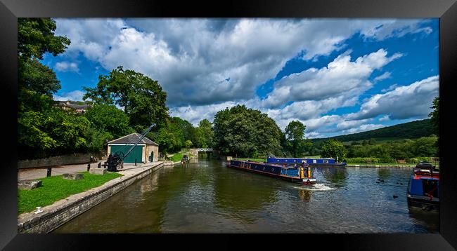 Kennet and Avon Canal at Dundas Aqueduct Framed Print by Joyce Storey