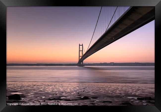 Humber bridge  Framed Print by Angela Redrupp