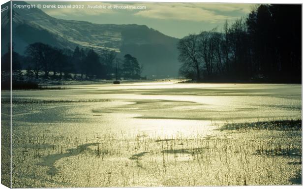 The Lake District in Winter Canvas Print by Derek Daniel