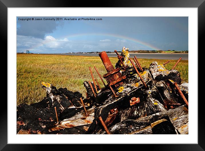 Rainbow Wreck Framed Mounted Print by Jason Connolly
