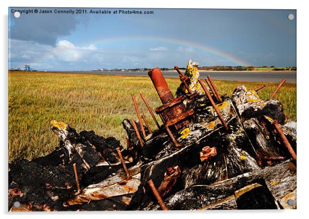 Rainbow Wreck Acrylic by Jason Connolly