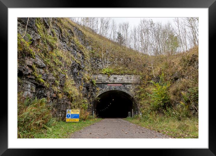 Entrance to Cressbrook Tunnel Framed Mounted Print by Jason Wells