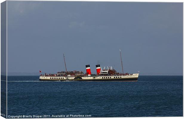 PS Waverley Paddle Steamer Canvas Print by kelly Draper