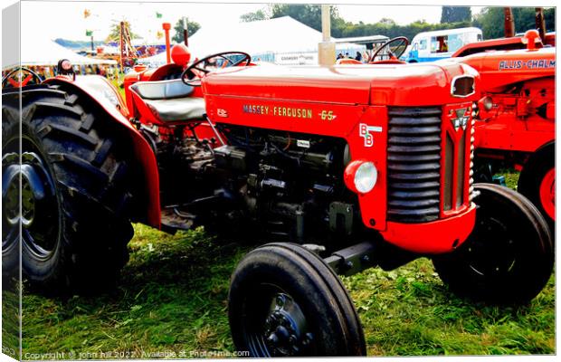 Massey Ferguson 65 tractor Canvas Print by john hill