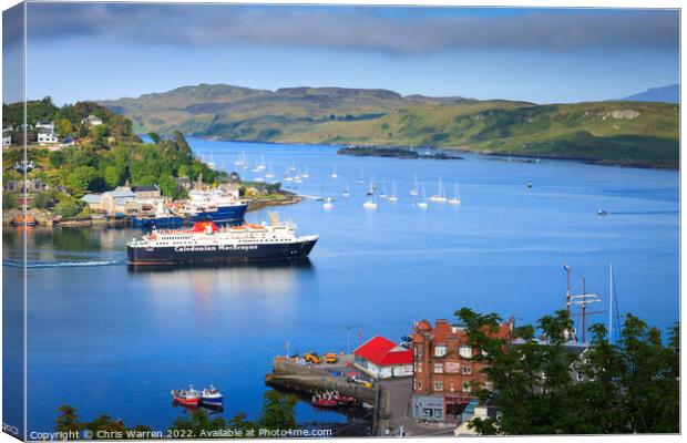 Oban Argyll and Bute Scotland Canvas Print by Chris Warren